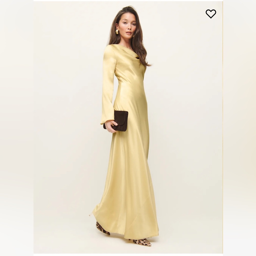 Reformation Ciana Satin Dress